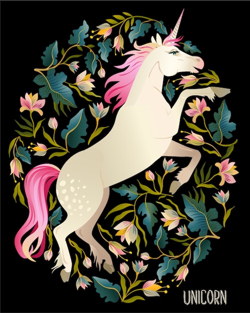 Vector beautiful unicorn