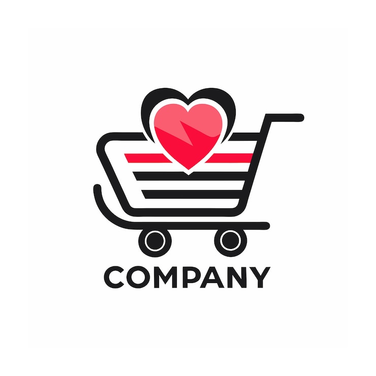 Vector beautiful and unique logo design for ecommerce and retail company