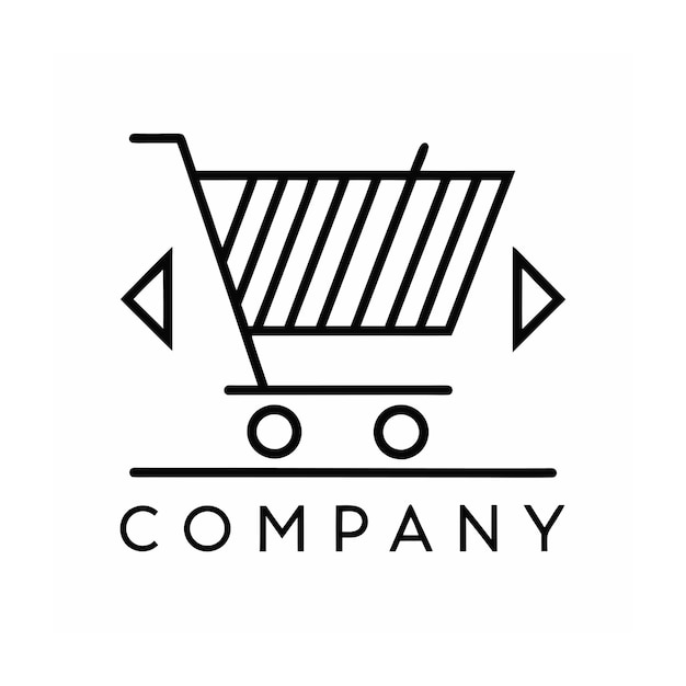 ECommerceと小売会社のための美しくユニークなロゴデザイン