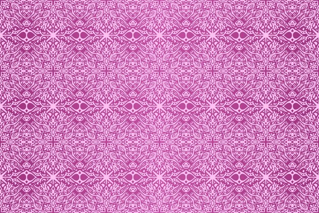 Beautiful vector background with abstract colorful pink tribal seamless pattern