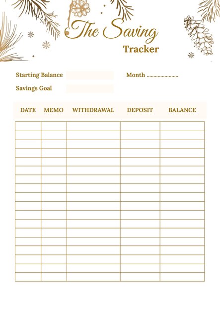 Vector beautiful vector budget planner template