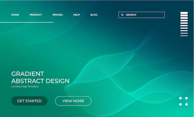 Beautiful Vector Gradient Background for Landing Page Design