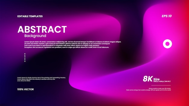 Beautiful vector mesh gradient color red to magenta abstract and nice background 8k