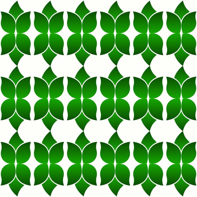 Beautiful vector pattern of green leaves Beautiful abstract vector pattern