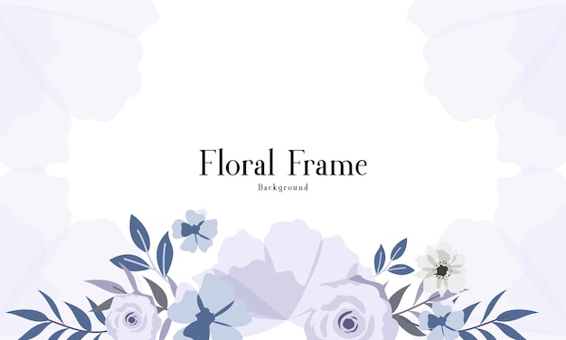 Vector beautiful vintage floral frame background