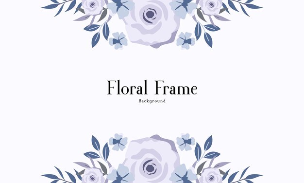 Beautiful vintage floral frame background