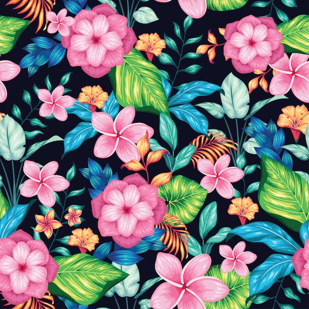Beautiful vintage floral seamless pattern