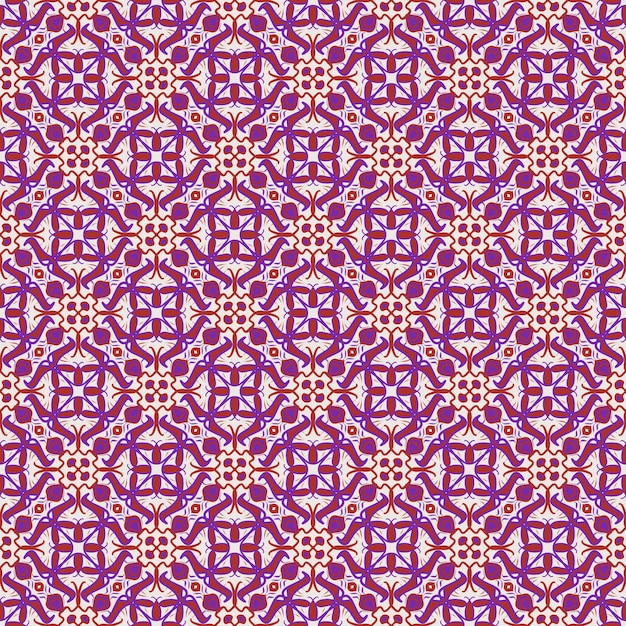 Beautiful violet flower mandala fabric abstract pattern background floral ornament art decorative
