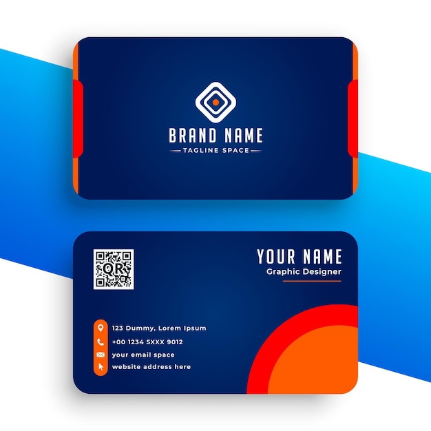 Beautiful-visiting-cards-in-blue-and-orange-colors