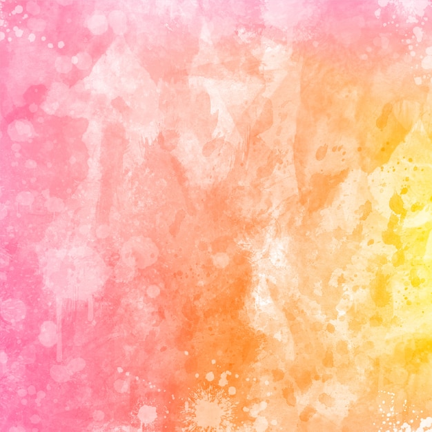 Vector beautiful watercolor background with splatters