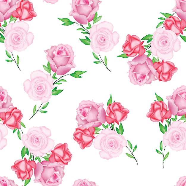 아름다운 수채화 꽃 웨딩 카드 템플릿