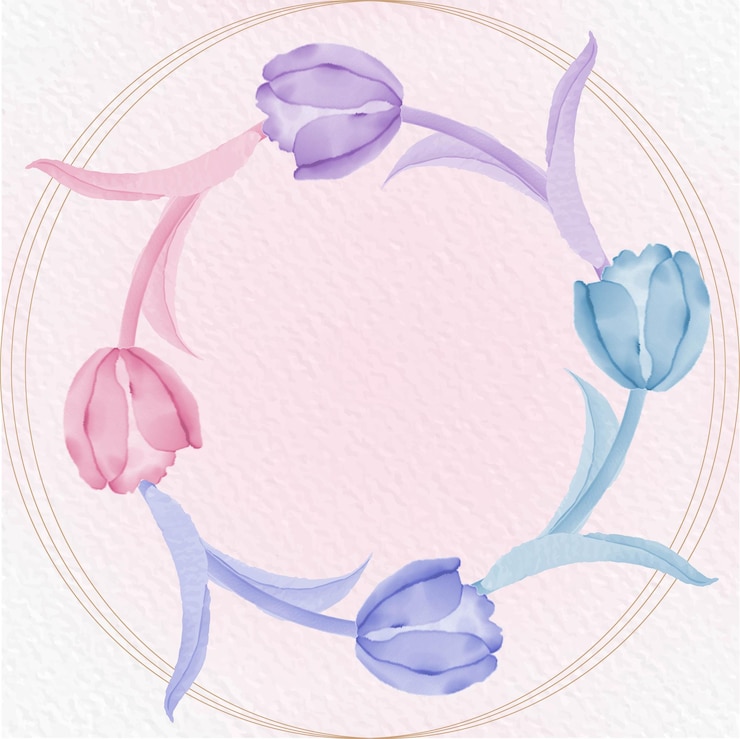Vector beautiful watercolor floral wedding card template