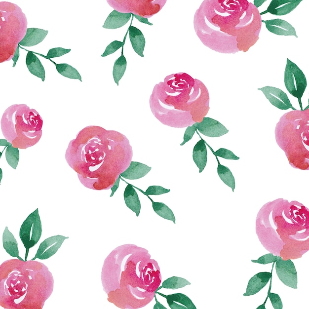 Vector beautiful watercolor rose flower background