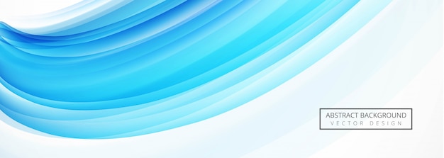 Vector beautiful wave banner