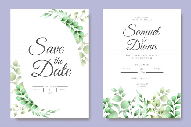 Beautiful Wedding Invitation Card Template