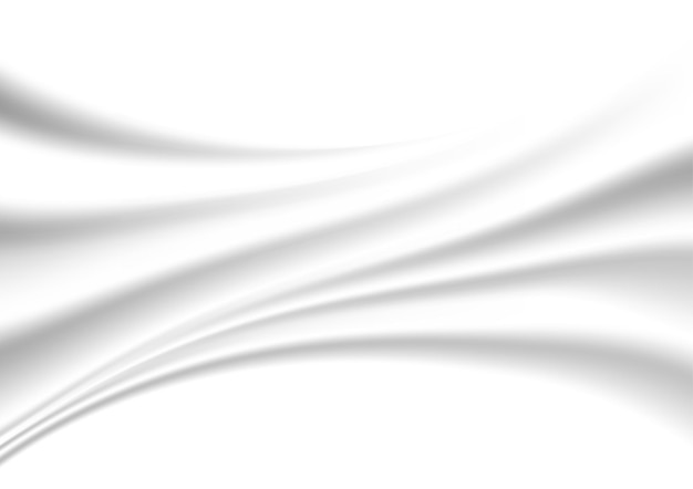 Beautiful white silk satin background smooth texture background Vector illustration