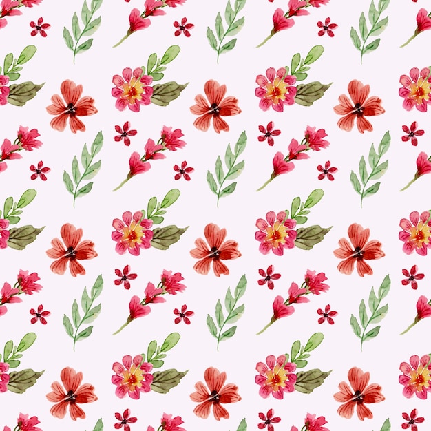 A beautiful wild flower seamless pattern