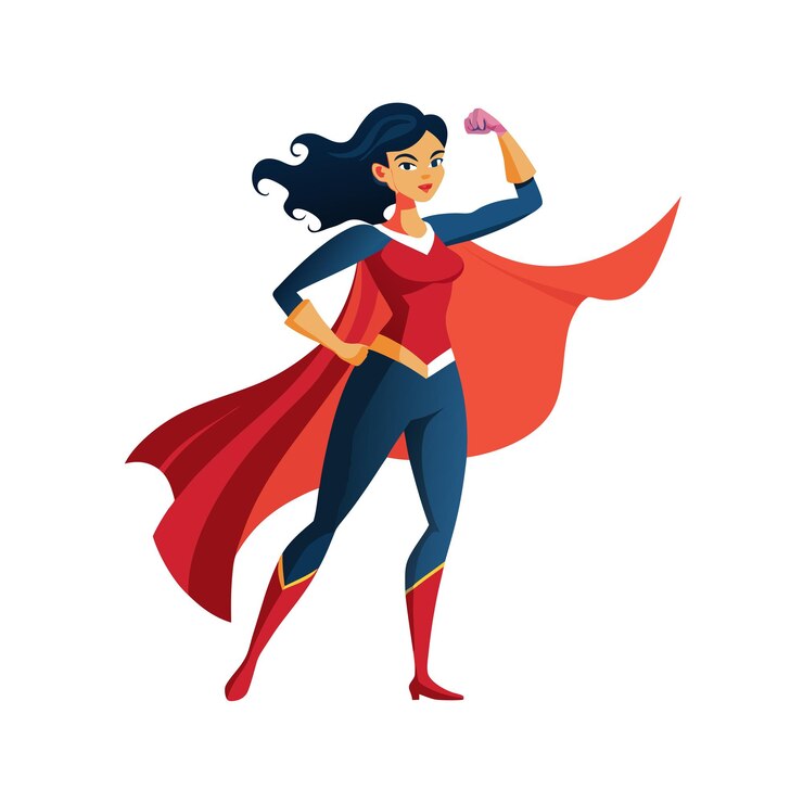 Vector beautiful woman character vector illustration