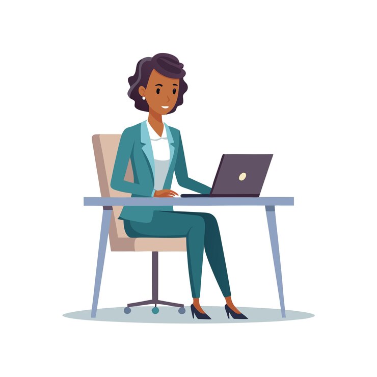 Vector beautiful woman character vector illustration