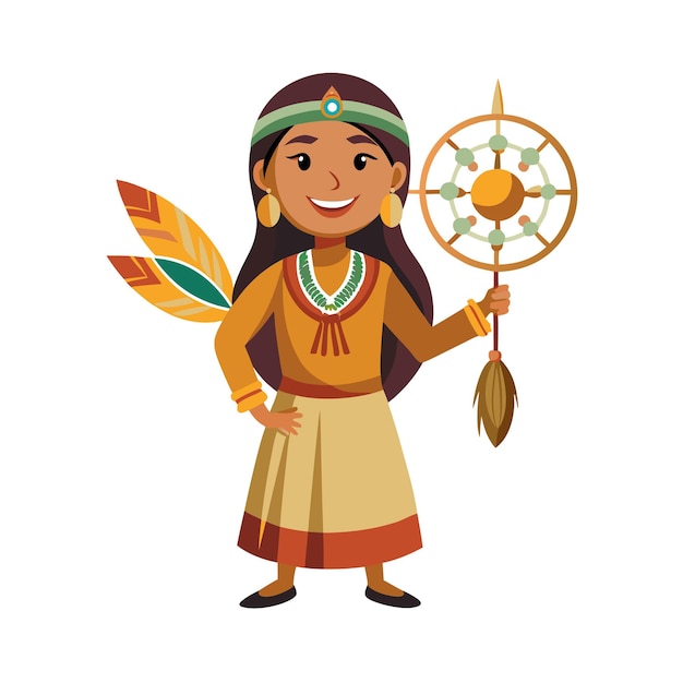 Vector beautiful woman character vector illustration