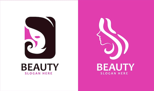 Beautiful Woman Face logo