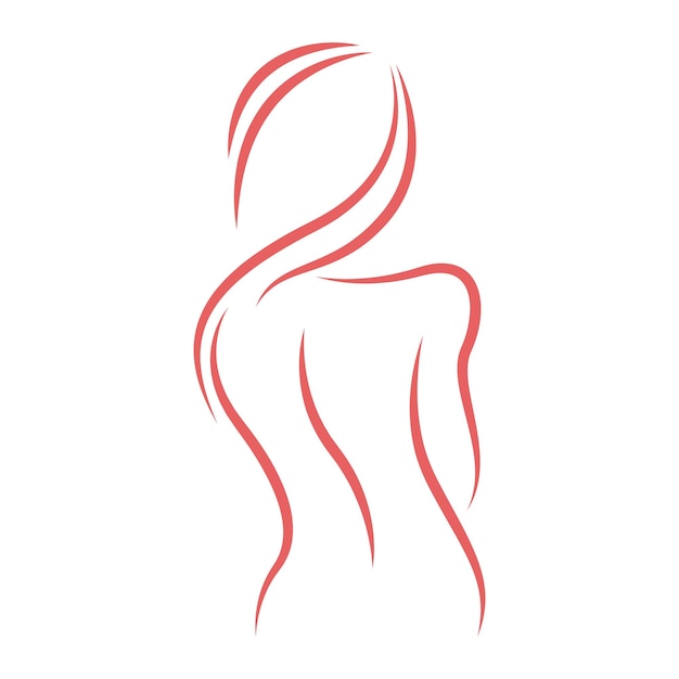 Beautiful woman icon design illustration template