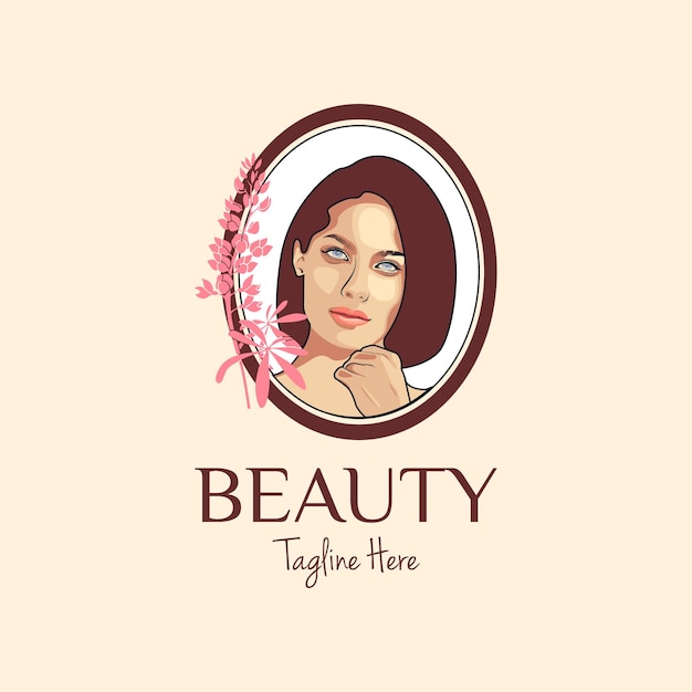 Beautiful woman logo design