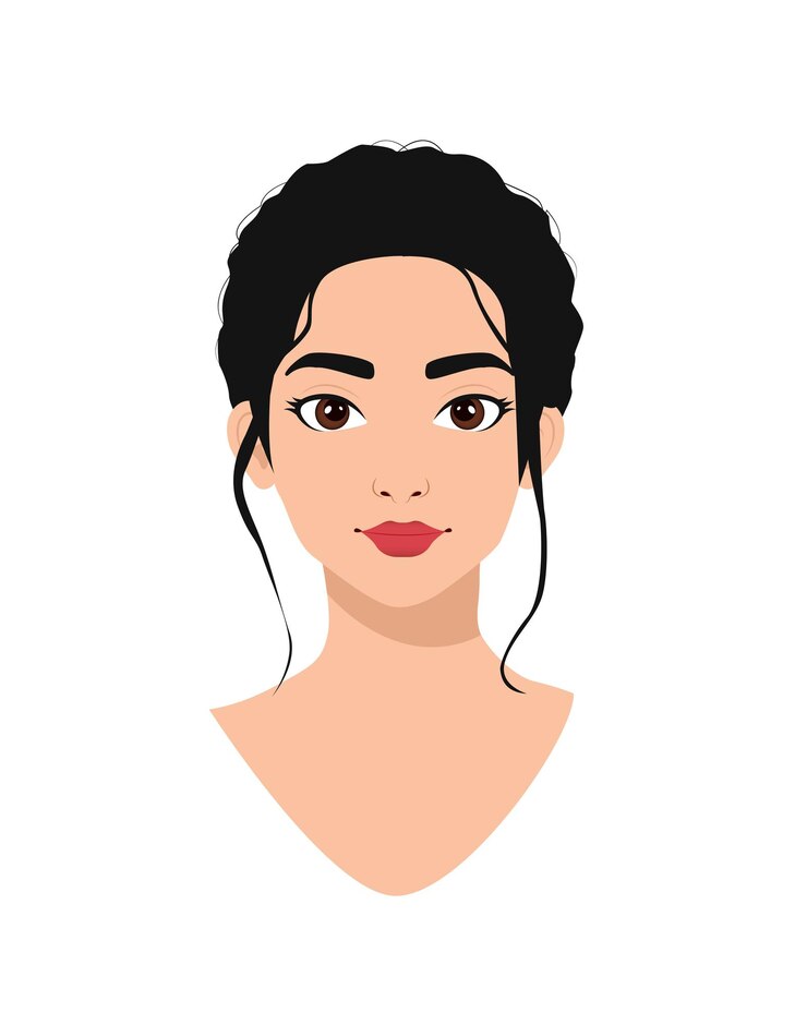 Vector beautiful women face