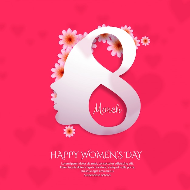 Beautiful Women's Day card background