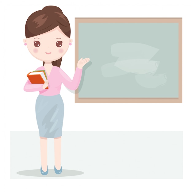 Vector beautiful women teacher