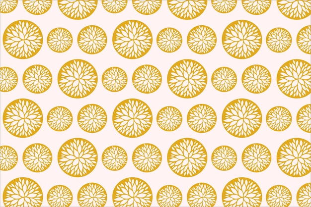 Beautiful yellow flower seamless pattern