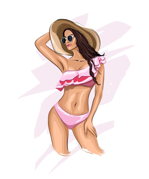 Girl bikini Vectors & Illustrations for Free Download