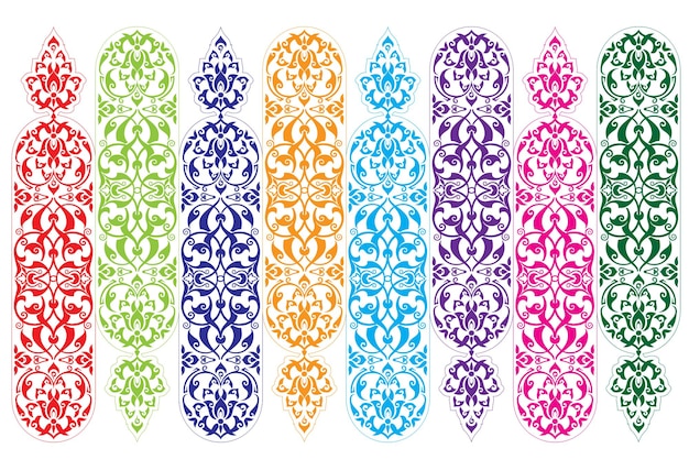 Vector beautifull asina seamless pattern