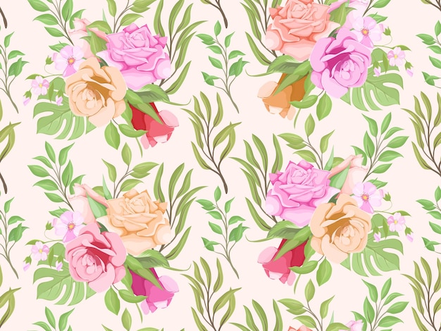 beautifull floral seamless pattern design for fashion and wallpaper