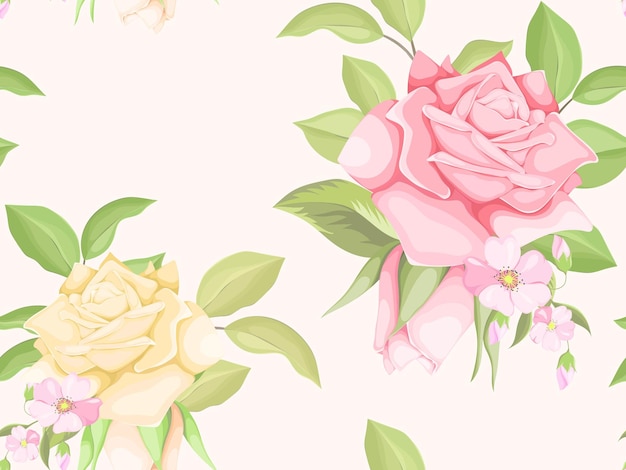 Beautifull floral seamless pattern template design