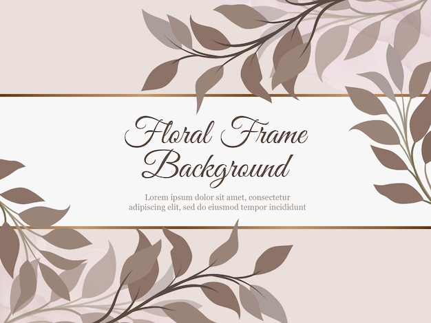 Beautifull floral wedding banner background template design