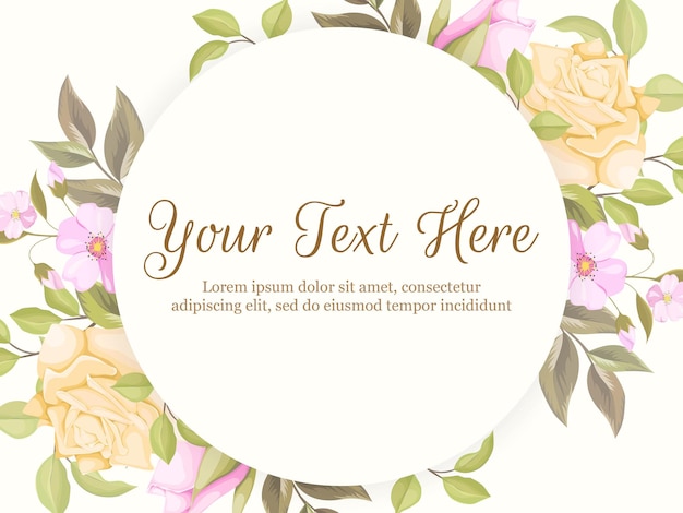 Beautifull and Flourish Banner Background Template