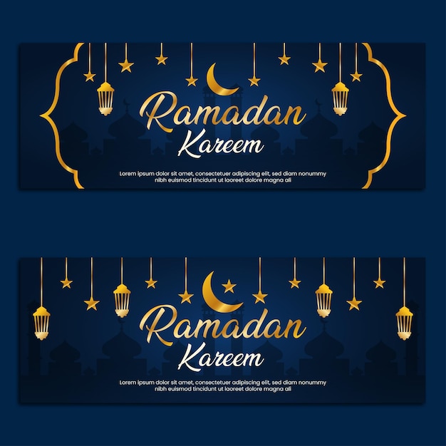 Bellissimo banner ramadan kareem