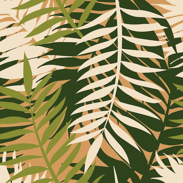 Beautifull 열 대 잎 원활한 패턴 디자인. 열대 잎, 몬스테라 잎