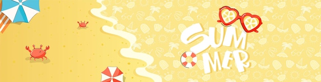 Vector beautifully designed flat vector of summer sale billboard 