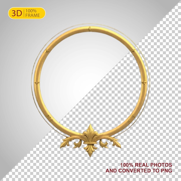 Beautifully designed photo frame in gold color