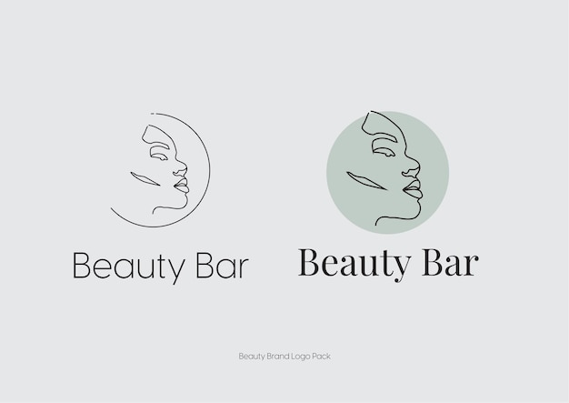 Образец эстетического логотипа красоты