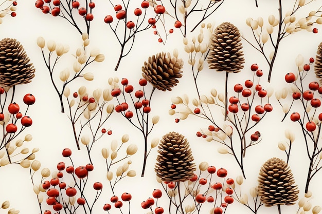 섬유 종이 포장 스크북 터에 대한 아름다움과 귀여운 크리스마스 원활한 Firtree 패턴