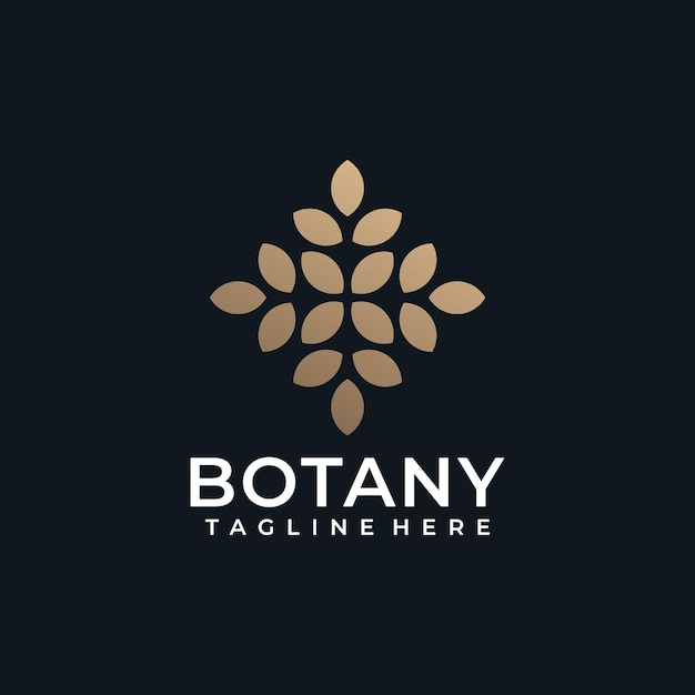 Beauty botany flower health spa logo symbol salon natural