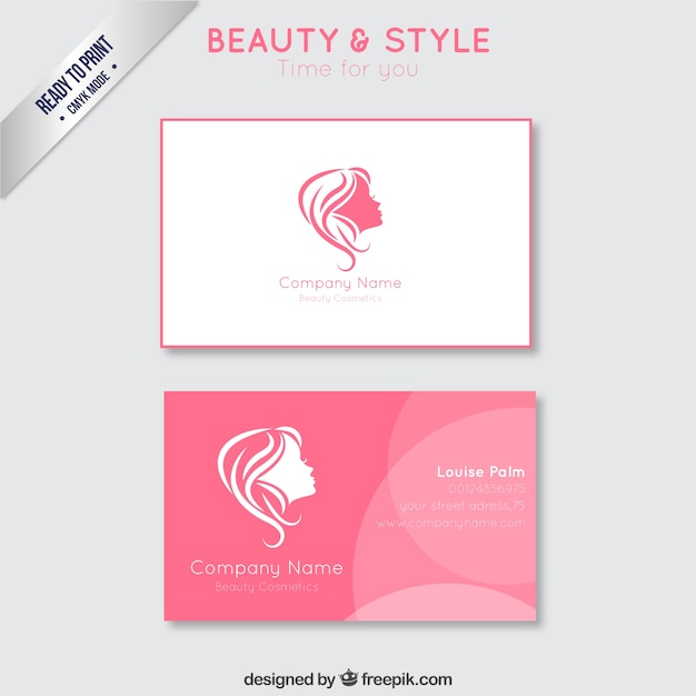 Beauty business card