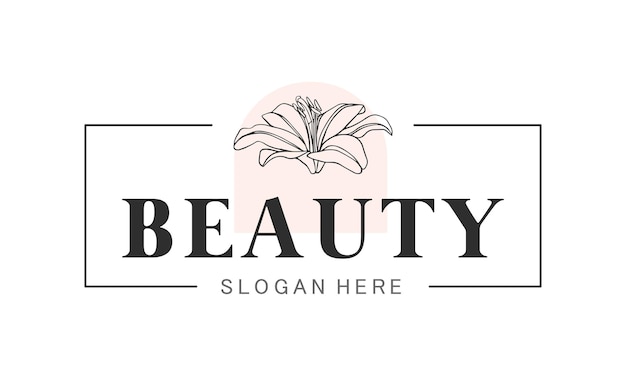 Beauty business logo design icon badge