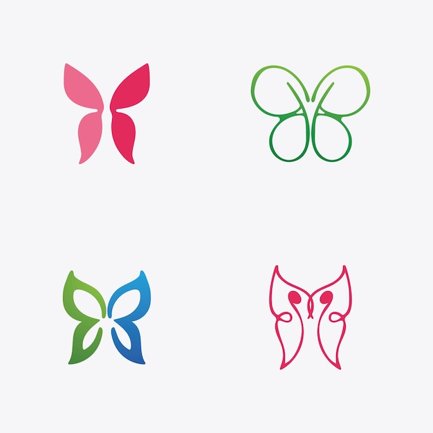 Beauty butterfly icon design