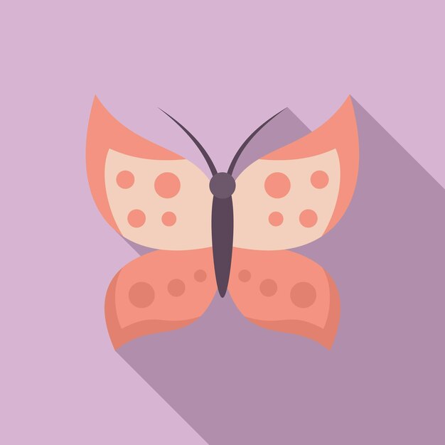 Vector beauty butterfly icon flat illustration of beauty butterfly vector icon for web design