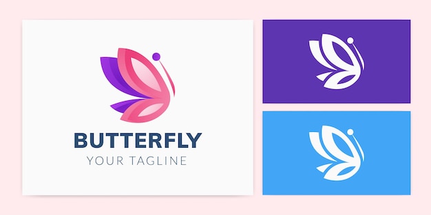 Beauty Butterfly Logo Template Design