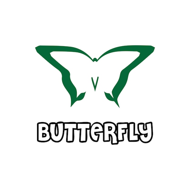 Modello di logo della farfalla di bellezza disegno dell'icona di vettore